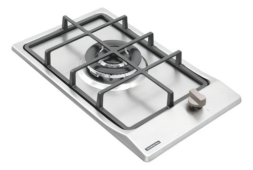 Fogão Cooktop Gás Inox- Tramontina Dominó 1gx 1 Queimador Prateado 127/220v