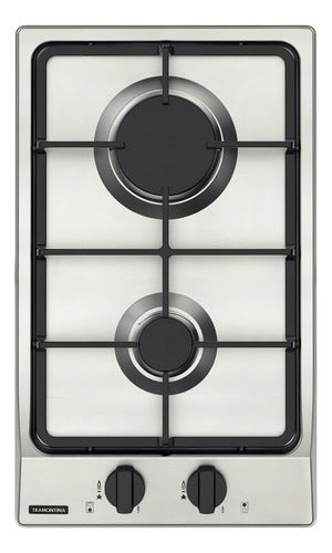 Fogão Cooktop Gás - Tramontina Dominó Ff 2gx 30 Inox 2 Bocas Inox 127/220v