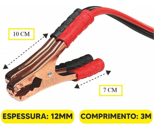 Cabo Chupeta Carregador Transmissão Bateria 1200 Amp