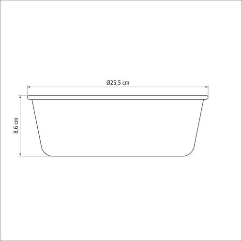 Forma Bolo Pudim 24cm 2,6l Antiaderente Starflon Tramontina Cor Grafite
