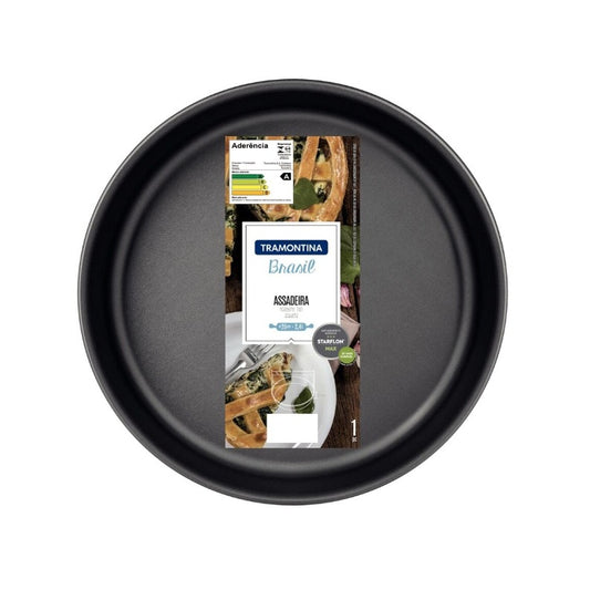Assadeira Redonda 26cm 2,4l Alumínio Grafite Antiderrapante
