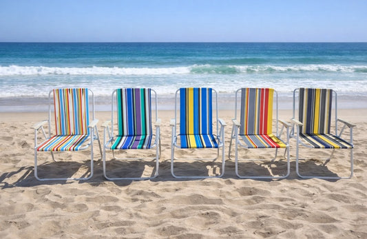 Cadeira de Praia Dobrável 120kg Leve e Confortável