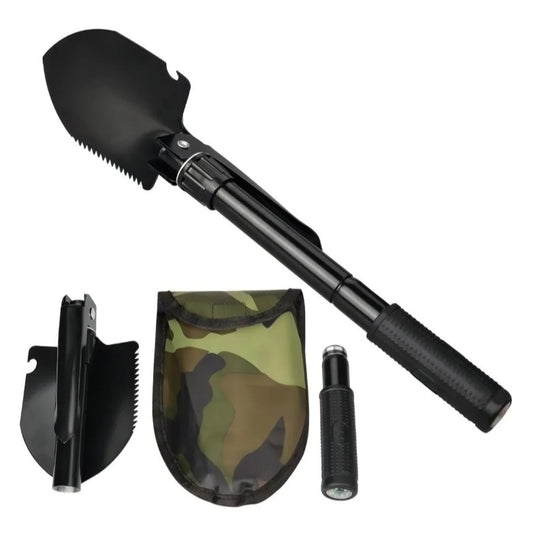 Pá Militar com Búsola Picareta Serrote