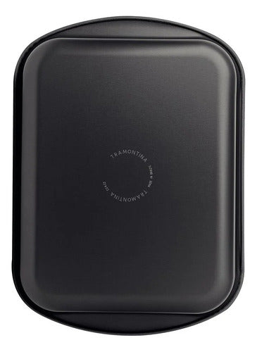 Assadeira De Teflon Tramontina Brasil 22 Cm Forno Antiaderente Grafite