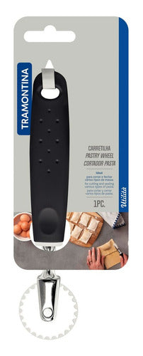 Carretilha Corta E Fecha Massa Em Aço Inox Preto Tramontina