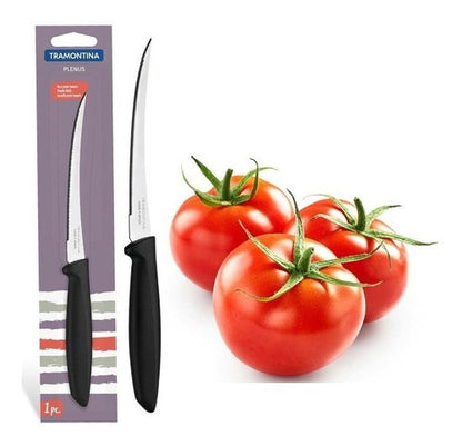 Faca Para Tomate Tramontina Plenus Aço Inox Preto