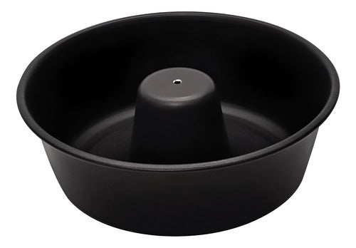 Forma Bolo Pudim 24cm 2,6l Antiaderente Starflon Tramontina Cor Grafite