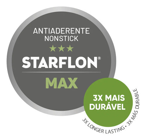 Assadeira De Teflon Tramontina Brasil 22 Cm Forno Antiaderente Grafite