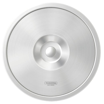 Lixeira de Embutir Tramontina Clean Round em Aço Inox com Balde Plástico 8 L