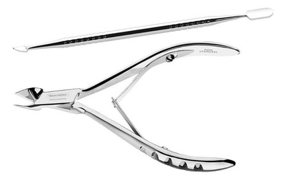 Jogo Para Cutículas Tramontina 2 Peças Aço Inox Profissional Inox