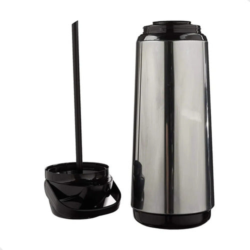 Invicta Garrafa Térmica Airpot Inox Slim De Vidro 1.8l Cor Prateado