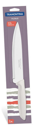 Faca Chef Tramontina Plenus Em Aço Inox Off White 8 Cor Branco