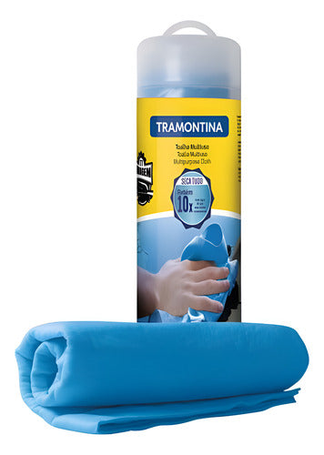 Pano Toalha Mágica Multiuso Tramontina Prática E Resistente Azul