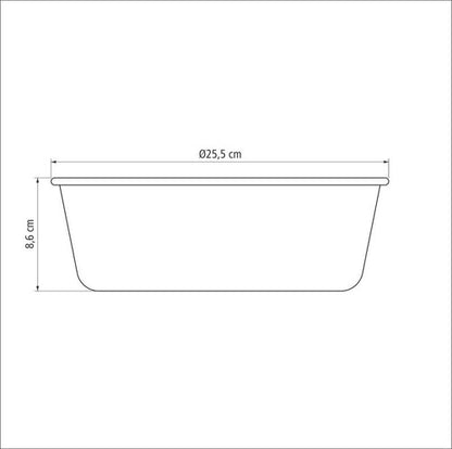 Forma Bolo Pudim 24cm 2,6l Antiaderente Starflon Tramontina Cor Grafite