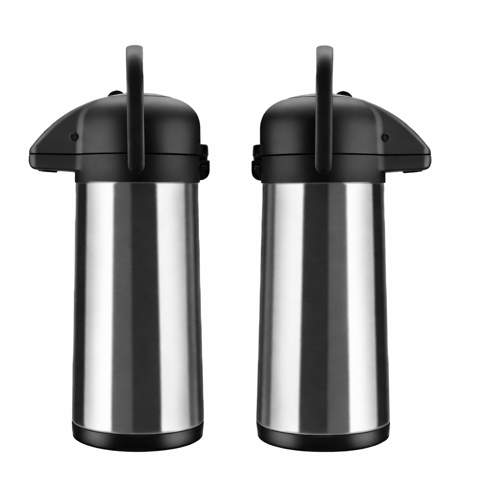 Duas Garrafas Térmicas Air Pot Inox Inquebráveis 3L Invicta