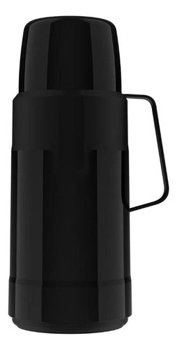 Garrafa Térmica Invicta Glt New 1 Litro Preta Café Chá Preto