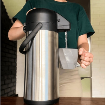 Duas Garrafas Térmicas Air Pot Inox Inquebráveis 3L Invicta