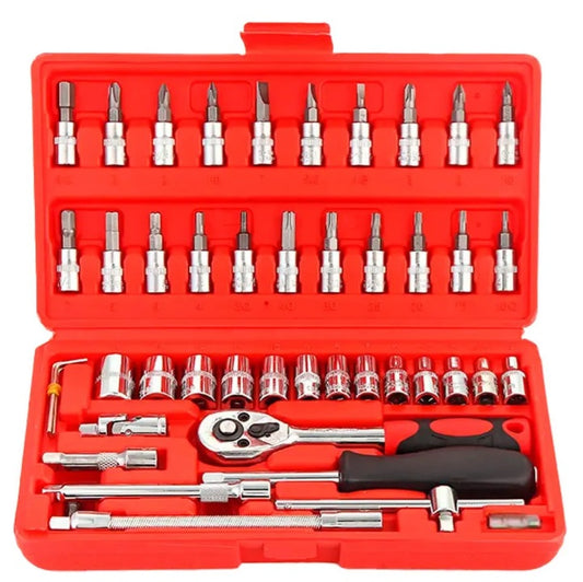 Kit de Chave Luatek Catraca Profissional com 46 peças