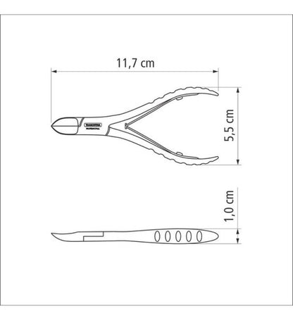 Alicate De Unha Tramontina Em Aço Inox Profissional Inox
