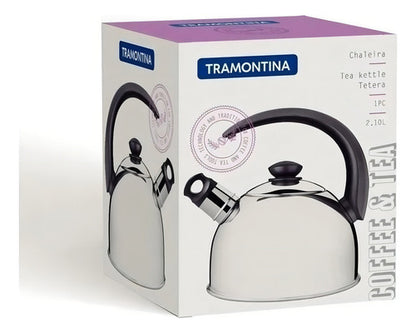 Chaleira Tramontina Com Apito Aço Inox 2,1 Litros 61483013