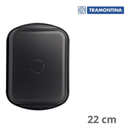 Assadeira De Teflon Tramontina Brasil 22 Cm Forno Antiaderente Grafite