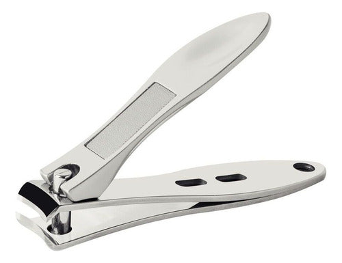 Cortador De Unha Tramontina Aço Inox E Zamak C/ Lixa 6,5cm Inox