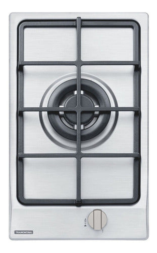 Fogão Cooktop Gás Inox- Tramontina Dominó 1gx  1 Queimador Prateado 127/220v