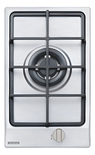 Fogão Cooktop Gás Inox- Tramontina Dominó 1gx  1 Queimador Prateado 127/220v