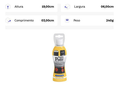 Pasta Limpeza Polir Remover Manchas Vidro Ou Vitrocerâmicas