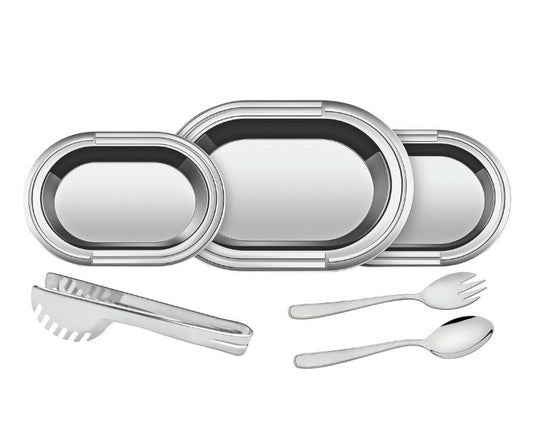 Kit para Servir Tramontina Ciclo em Aço Inox 6 Peças